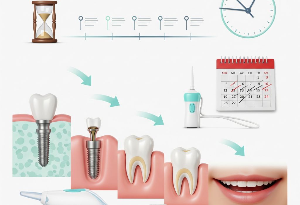 Tiempo de recuperación tras la colocación de un implante dental